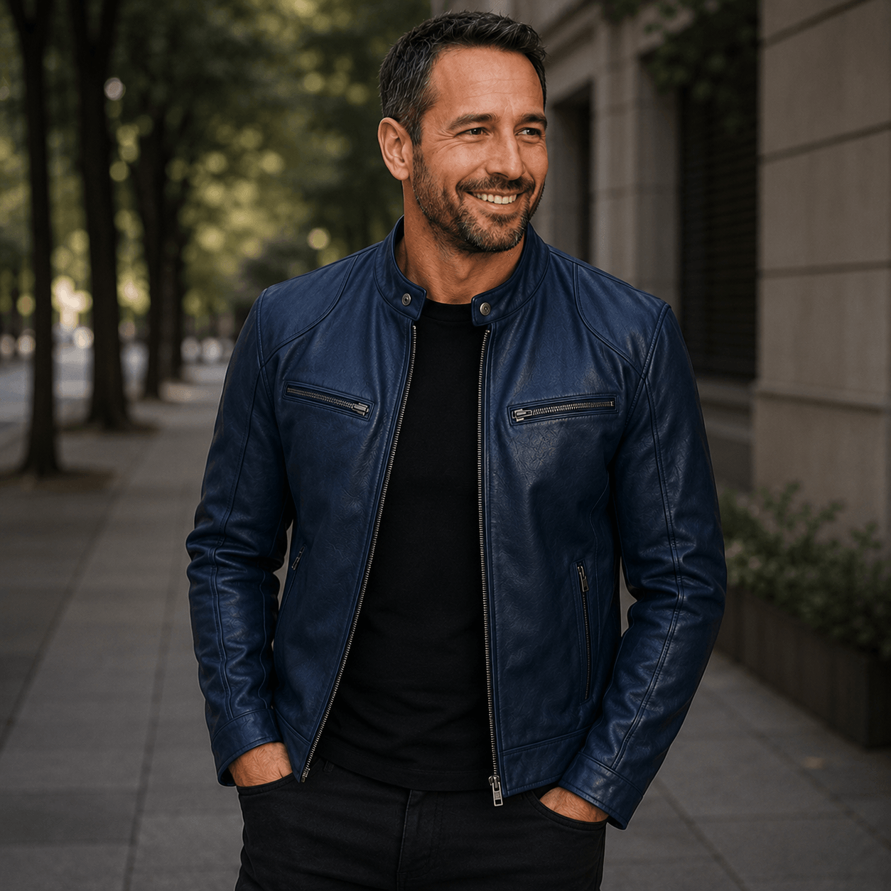 Álvarez | Chaqueta de Cuero Premium
