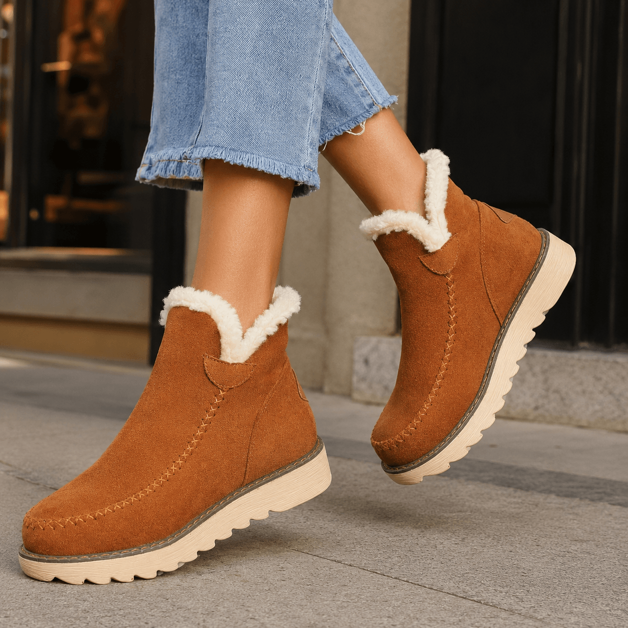 RoadWay™ Botas de Piel Elegantes