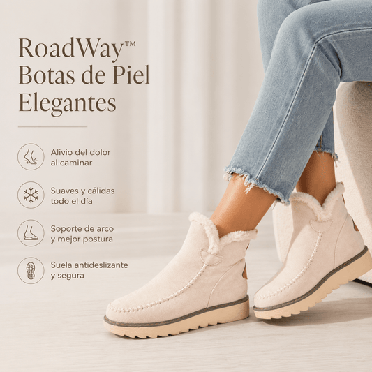 RoadWay™ Botas de Piel Elegantes