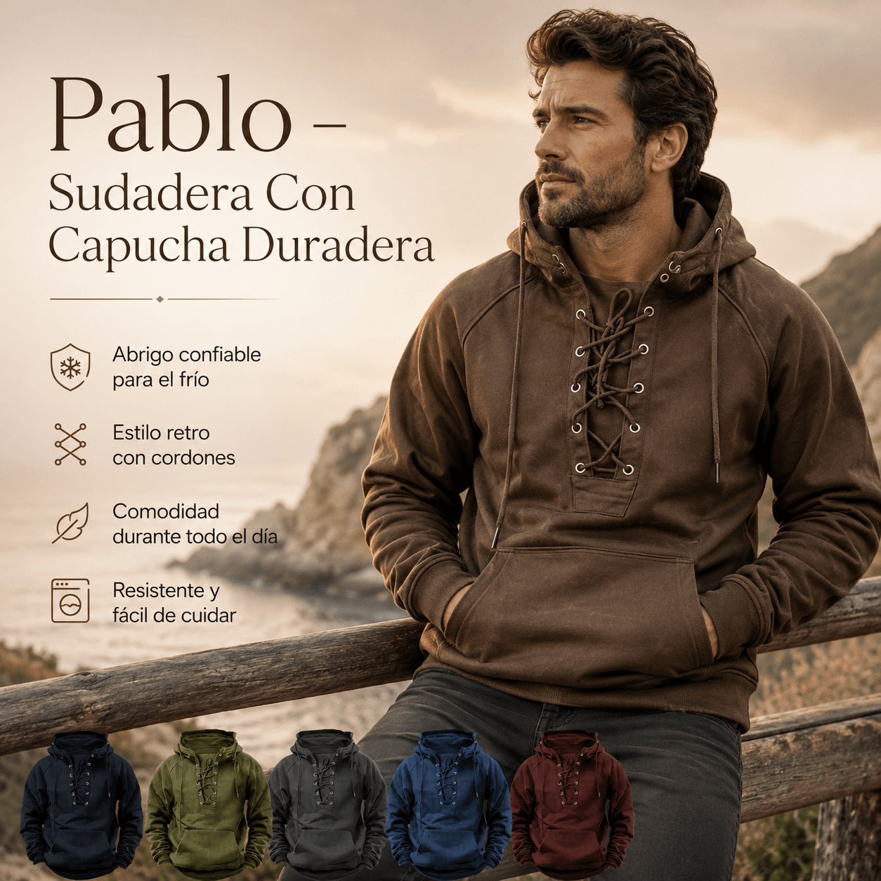 Pablo – Sudadera Con Capucha Duradera