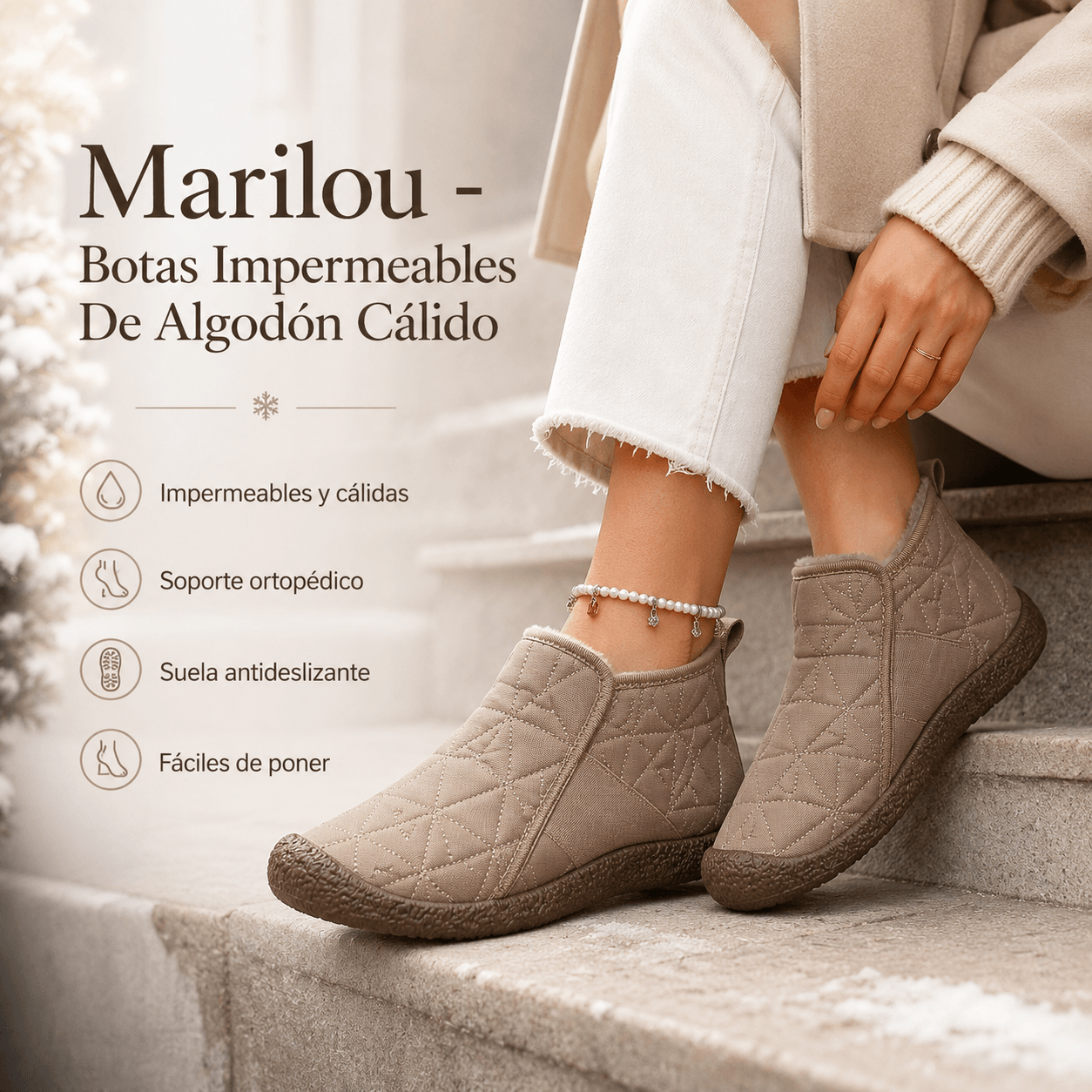 Marilou - Botas Impermeables De Algodón Cálido