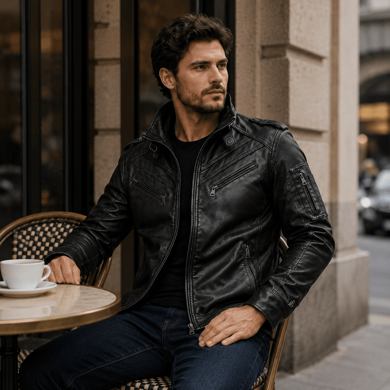Lumian | Chaqueta Formal De Cuero Para Hombre