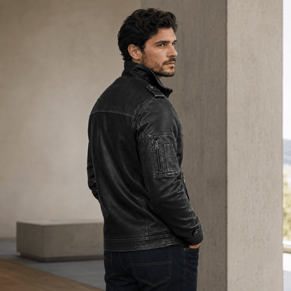 Lumian | Chaqueta Formal De Cuero Para Hombre