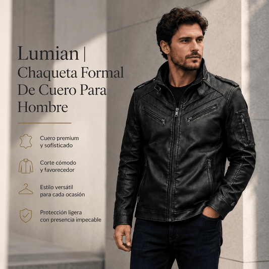Lumian | Chaqueta Formal De Cuero Para Hombre