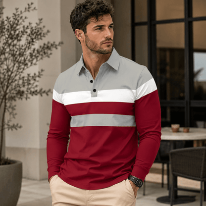 Egu | Polo De Rayas Tricolor Para Hombre