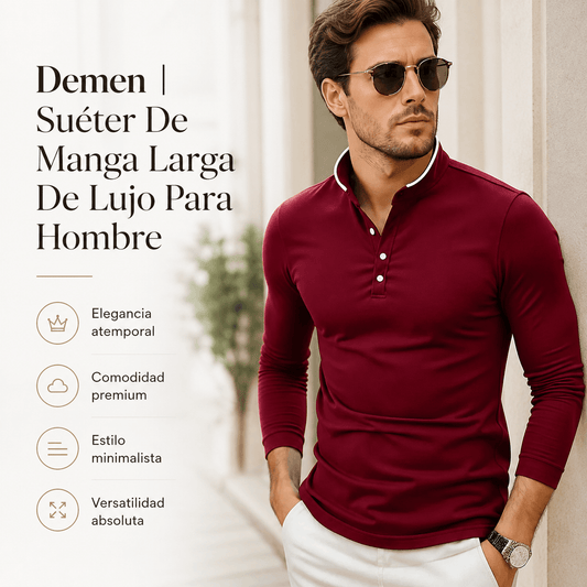 Demen | Suéter De Manga Larga De Lujo Para Hombre