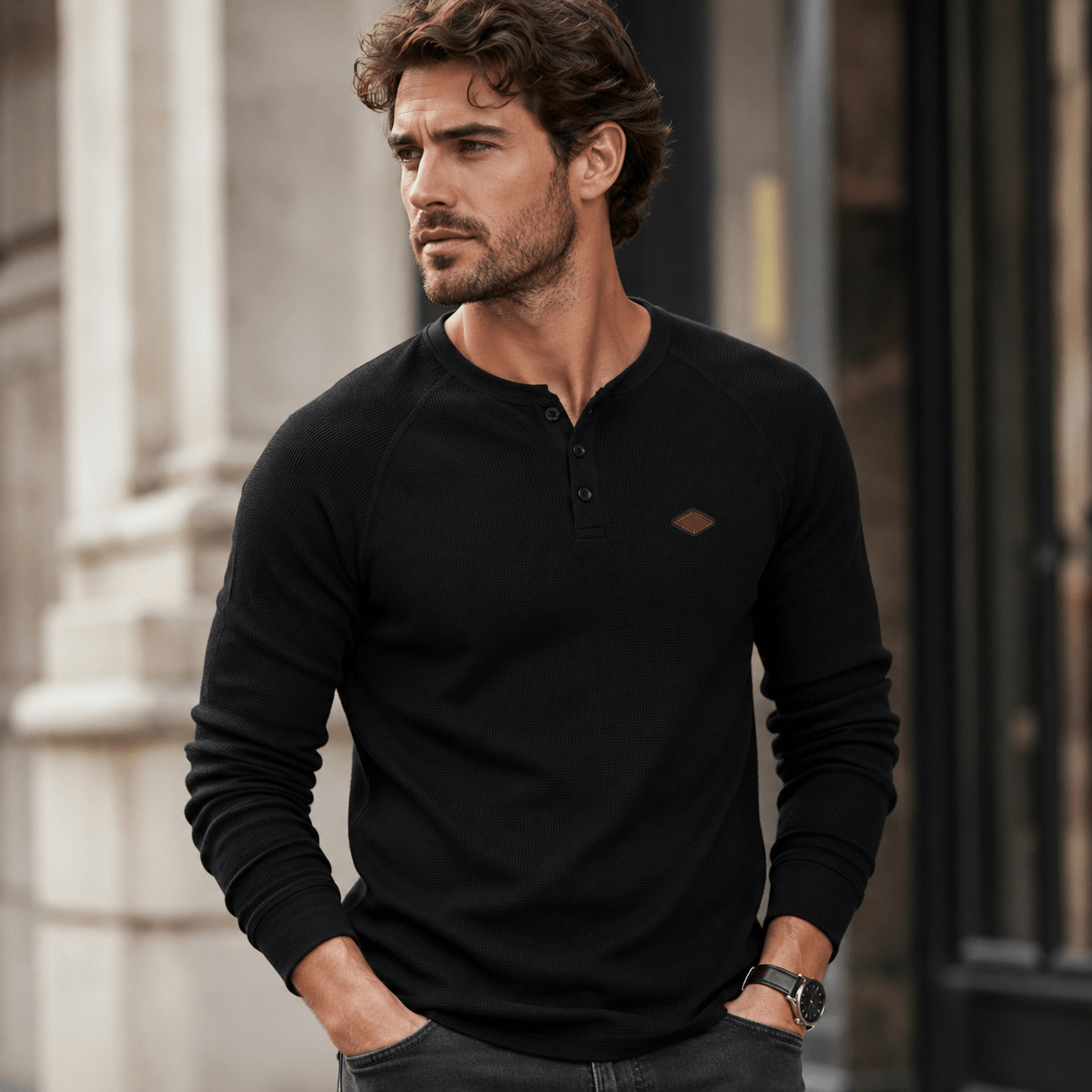 Leonar | Henley Estructurado Y Elegante Para Hombre