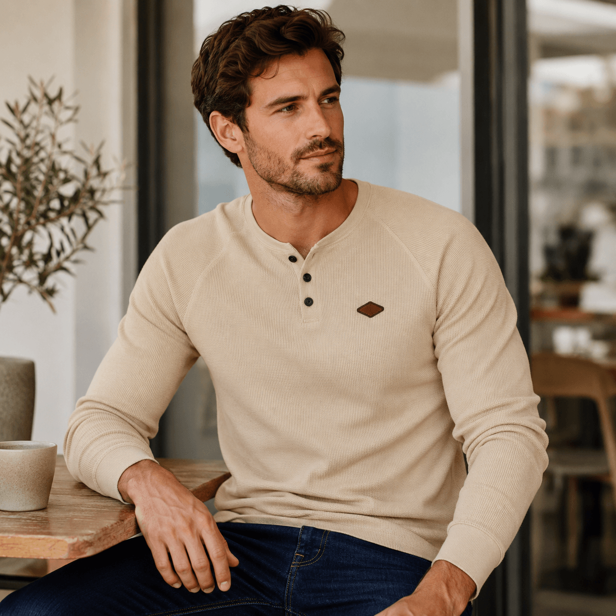 Leonar | Henley Estructurado Y Elegante Para Hombre