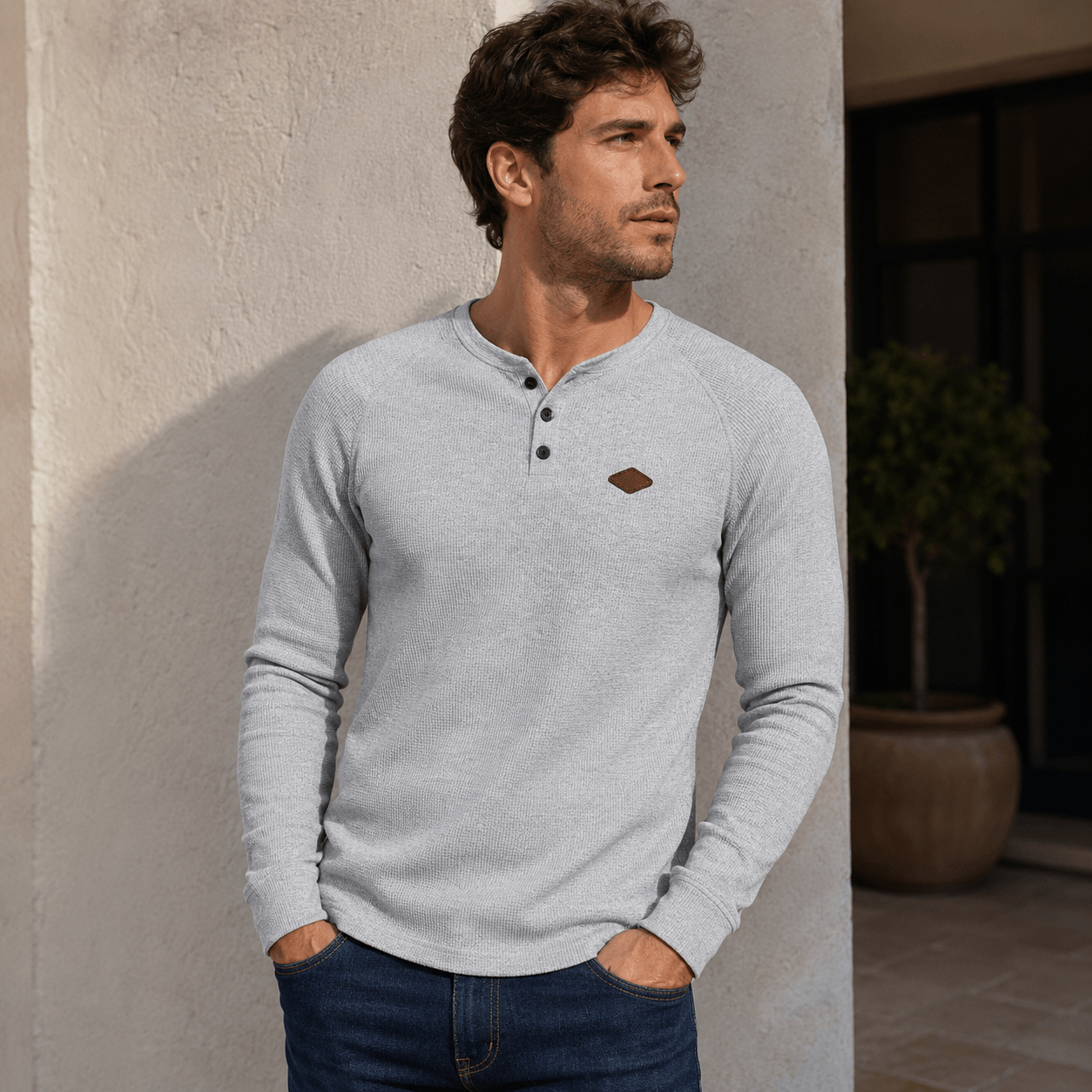 Leonar | Henley Estructurado Y Elegante Para Hombre
