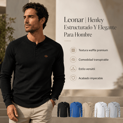 Leonar | Henley Estructurado Y Elegante Para Hombre