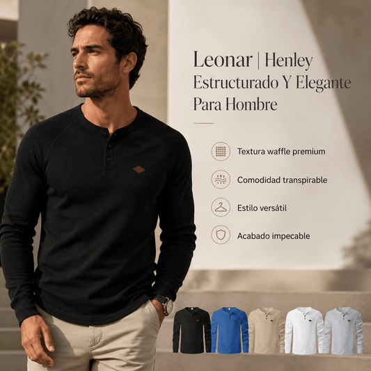 Leonar | Henley Estructurado Y Elegante Para Hombre