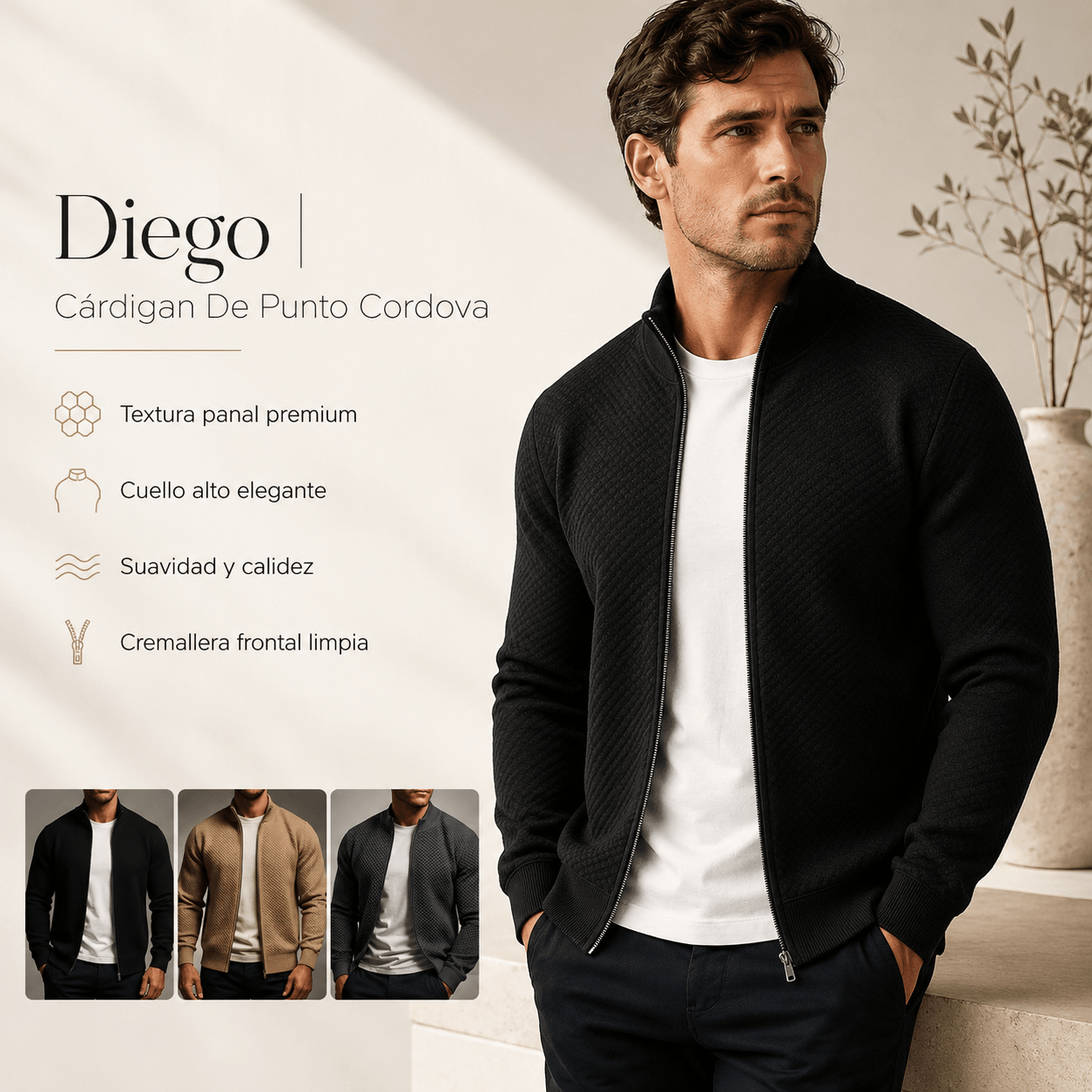 Diego | Cárdigan De Punto Cordova