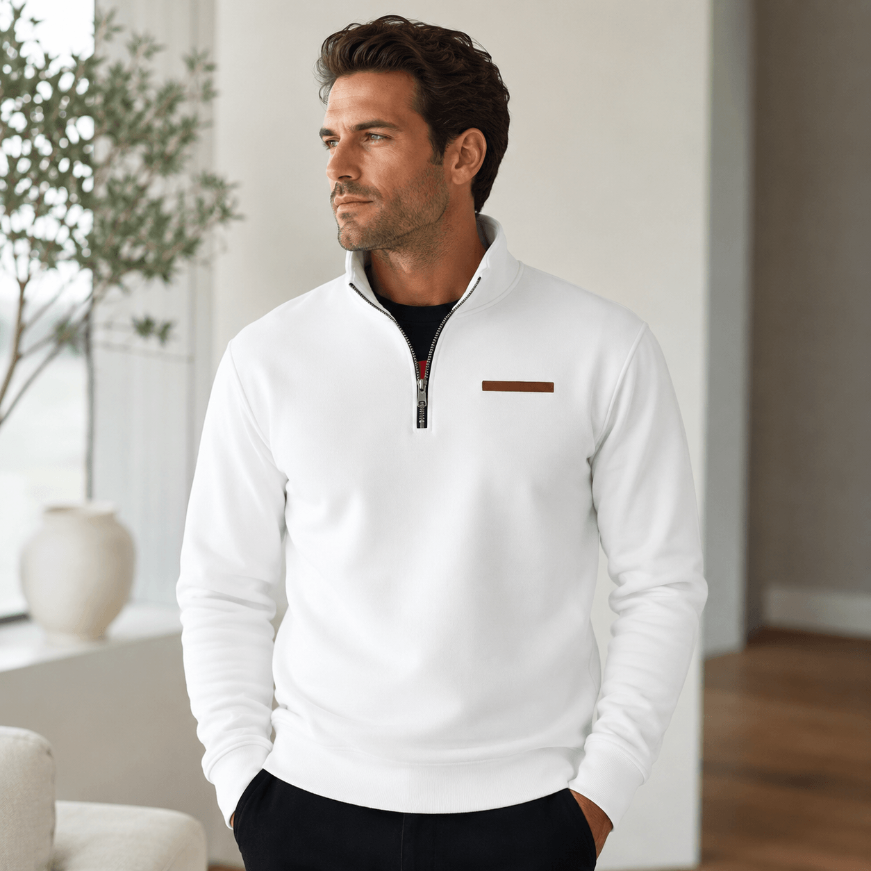 Lorenza - Sudadera Casual De Polar Para Hombre