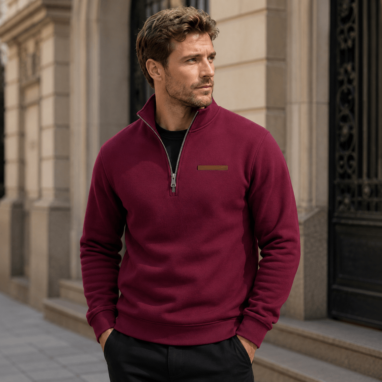 Lorenza - Sudadera Casual De Polar Para Hombre