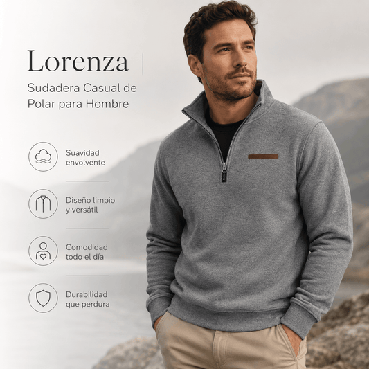 Lorenza - Sudadera Casual De Polar Para Hombre