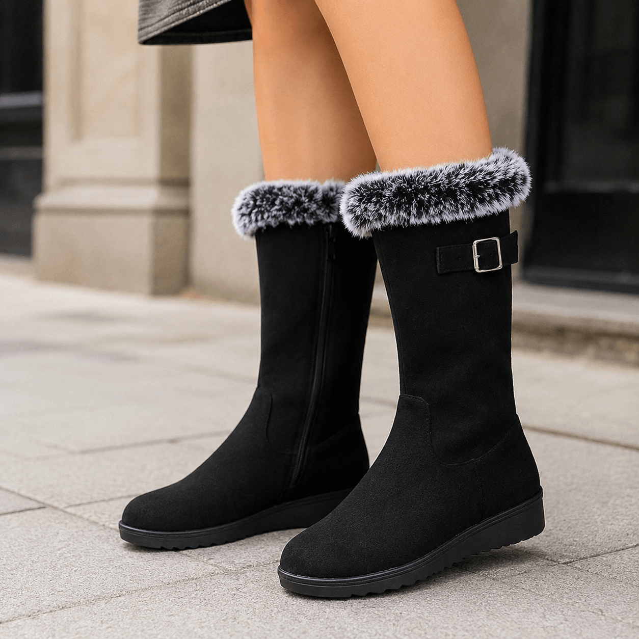 Morgane - Botas Altas Alto Tobillo Impermeables