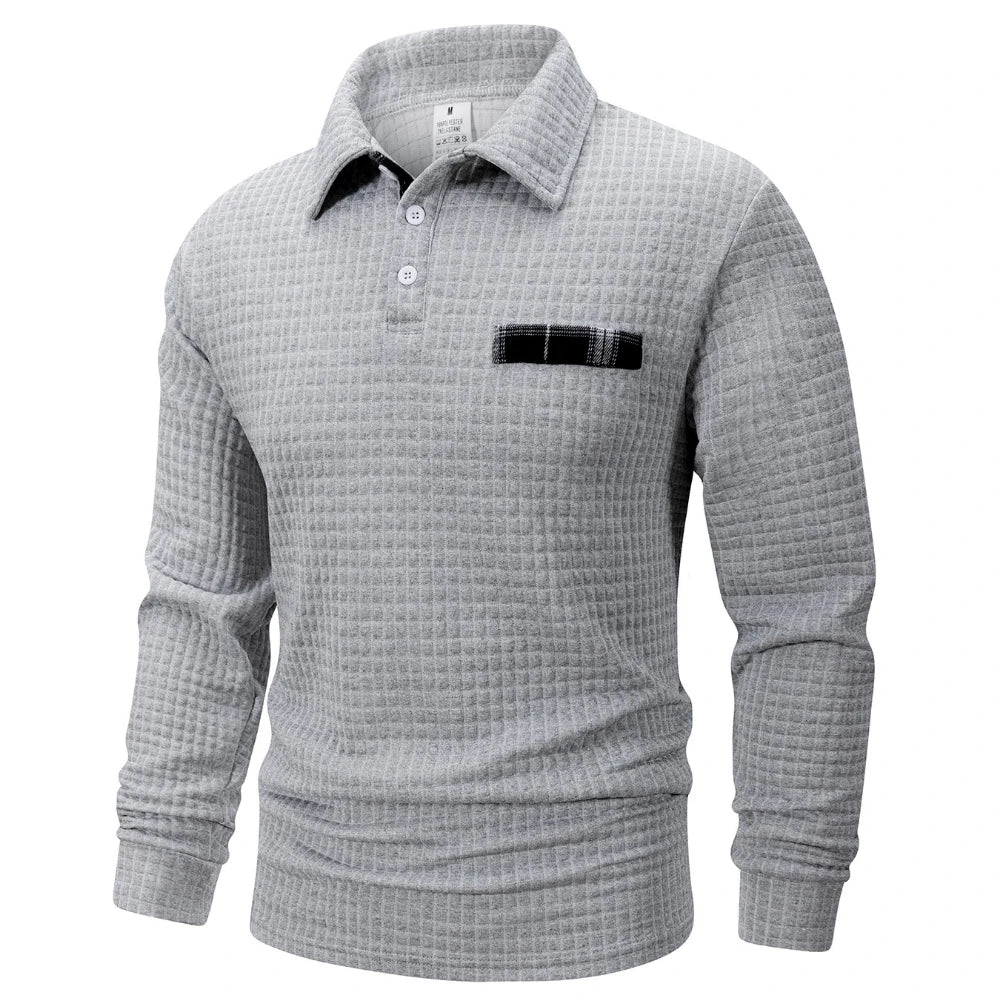 Abini | Polo De Jacquard Texturizado Para Hombre