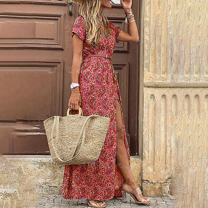 Penelope™ - Vestido largo estampado boho-chic