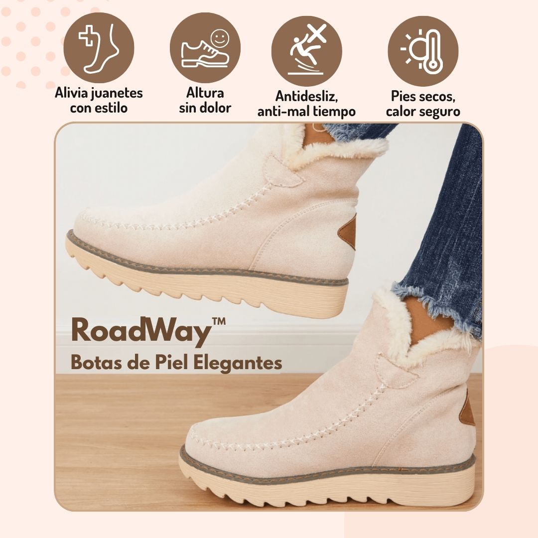 RoadWay™ Botas de Piel Elegantes