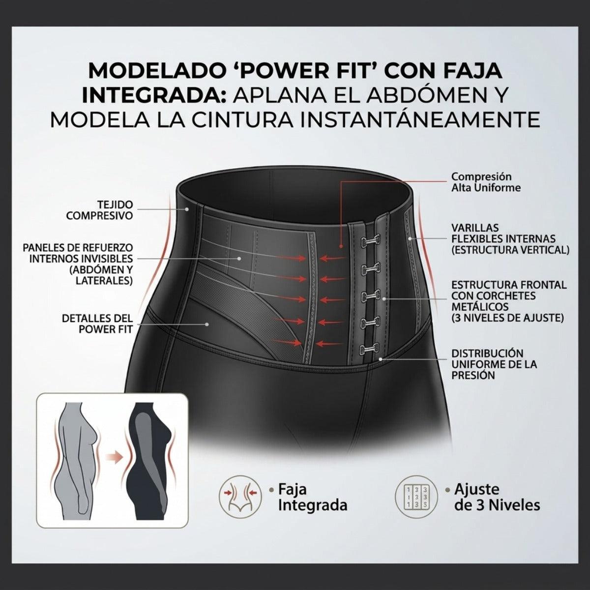 Leggings Power Fit™ - 2 en 1 con faja modeladora
