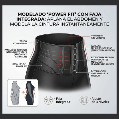 Leggings Power Fit™ - 2 en 1 con faja modeladora