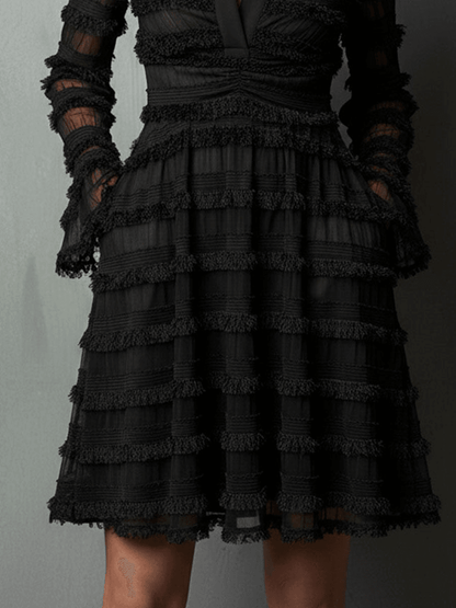 Rosalie™ | Vestido Mini Elegante con Escote en V Profundo