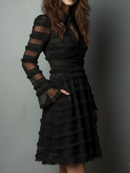 Rosalie™ | Vestido Mini Elegante con Escote en V Profundo