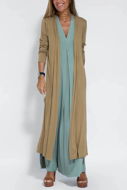 Ava™ | Elegante vestido largo + cárdigan a juego de REGALO